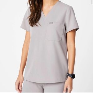 Figs Catarina One Pocket Scrub Top Limited Edition Slate Grey